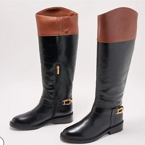 Vince Camuto Leather Knee High Boots - Amanyir